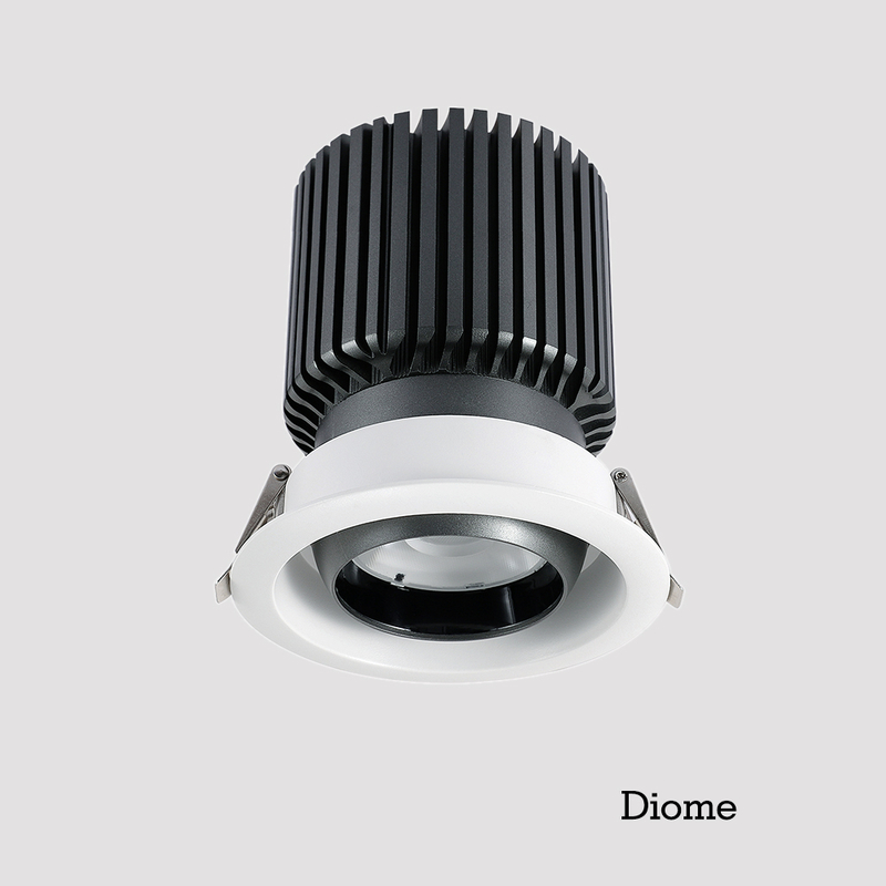 Diome Anti-Glare Led Small High Efficiency Downlight Hotel Living Room Porch Ceiling Wall RecWasher Light Essed Led Lighting