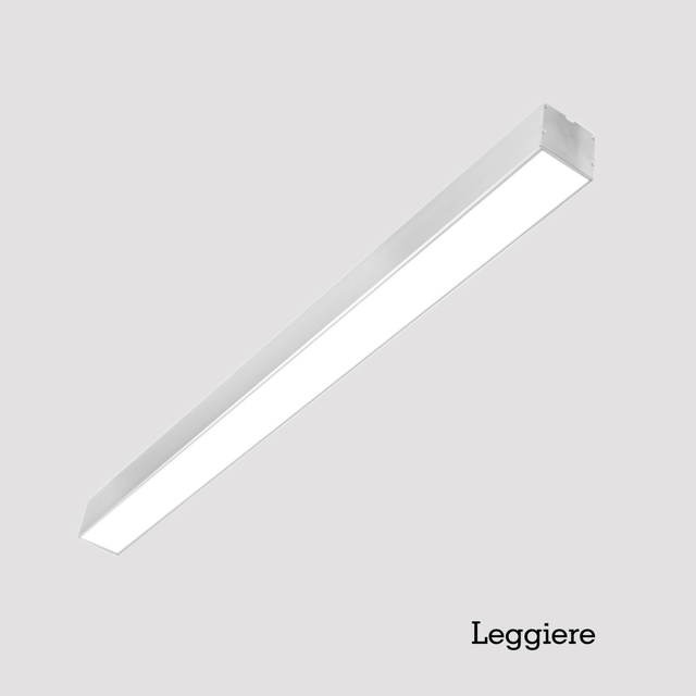 Leggiere Aluminum Linear Pendent Lighting Led Linear Suspension Recessed Light Bar For Office