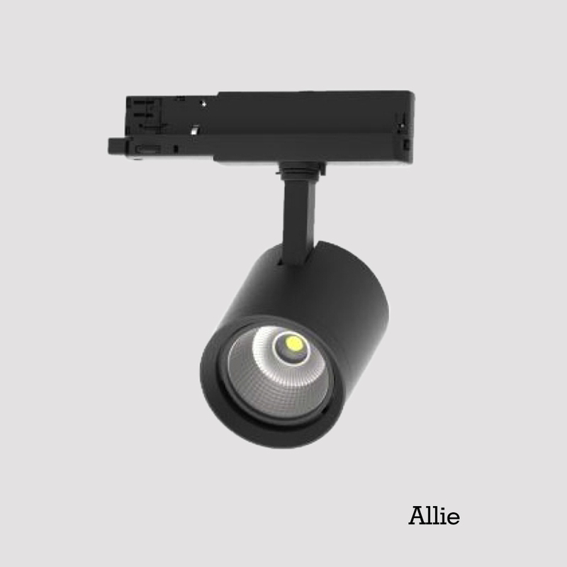 Allie Integrated Track Adapter LED Lights CRI 90+ Warm White Adjustable Tilt Angle Track Lighting Fixture