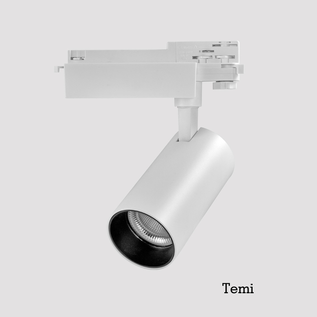 Temi LED Track Lights Head CRI 90+ Warm White Dimmable Adjustable Tilt Angle Track Lighting Fixture